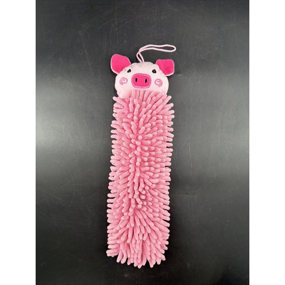 Norwex Kids Pet To Dry Hand Towel/Chenille Microfiber - Pink Piggie
